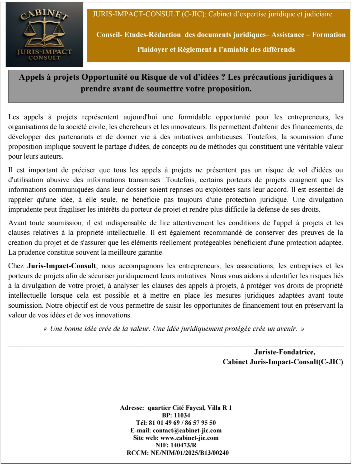 Conseil juridique 
